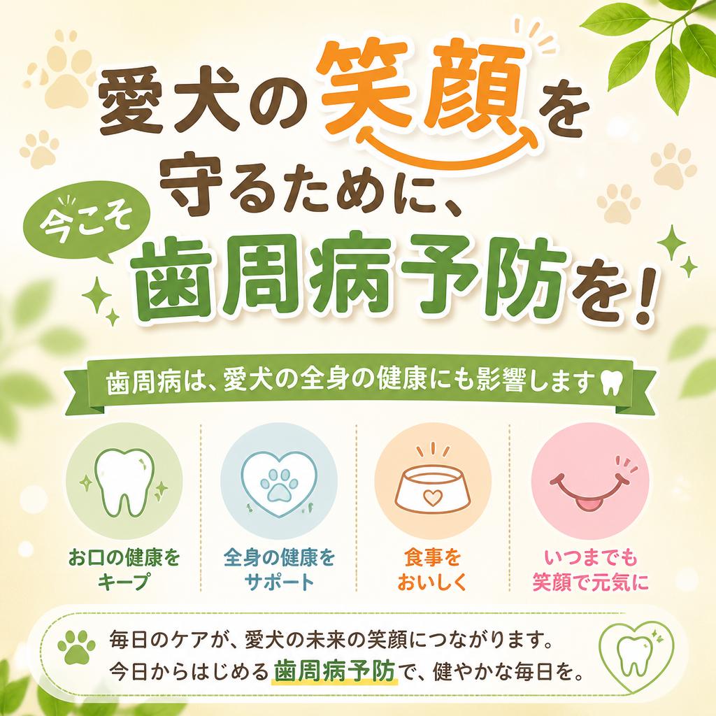 愛犬の笑顔を守るために、今こそ歯周病予防を！横浜　動物病院